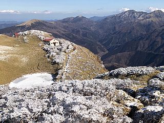 山頂の池